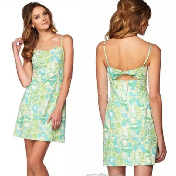 Lilly Pulitzer Dresses & Skirts - Lilly Pulitzer Limeade “It’s a Zoo” Print Dress 12